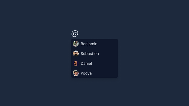 EditorMentionMenu preview